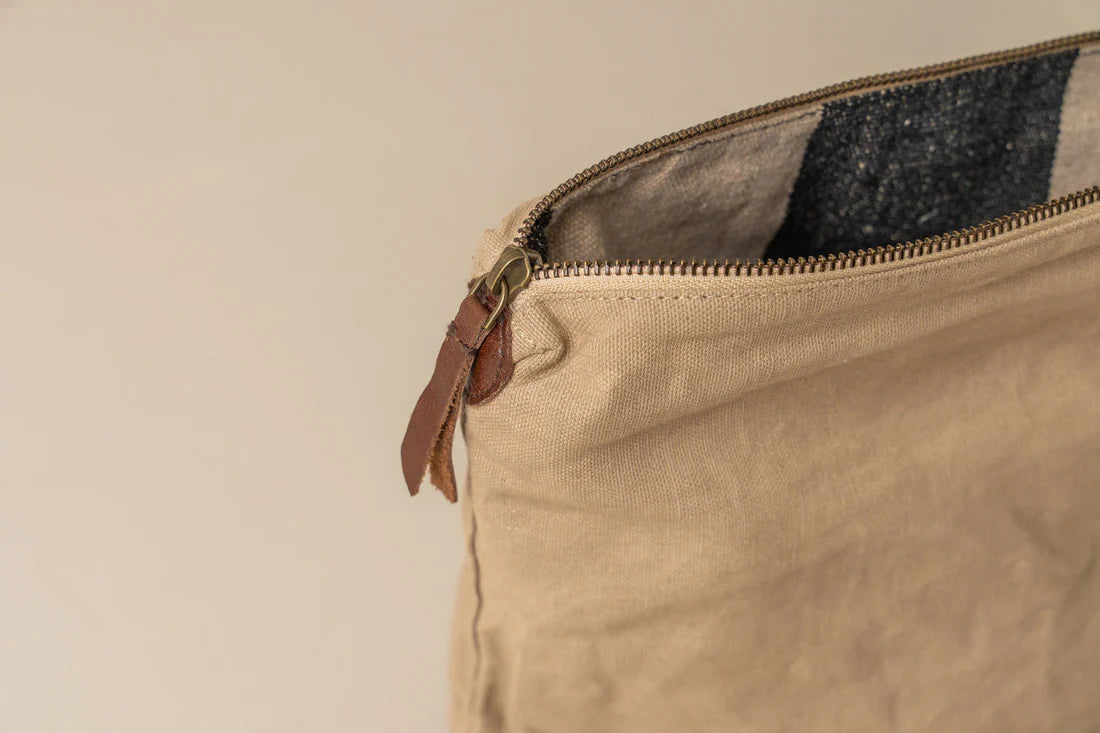 Journey Makeup Canvas Bag | Clay