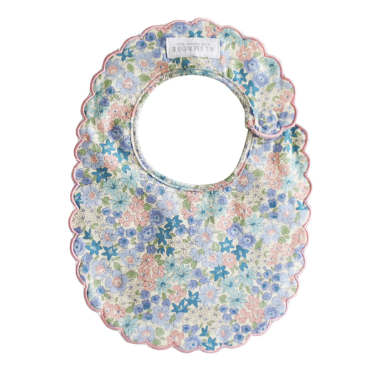 Scallop Bib | Liberty Blue