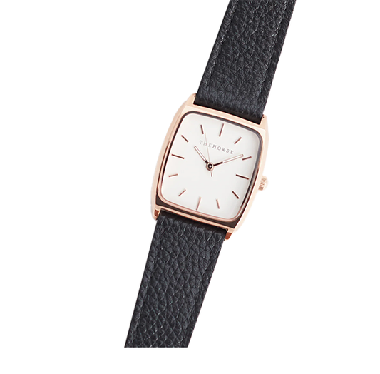 Dress Watch | Black + Rose Gold