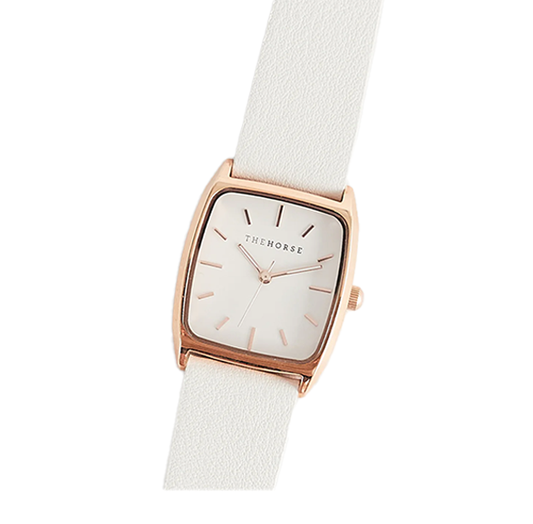 Dress Watch | White + Rose Gold
