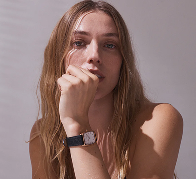 Dress Watch | Black + Rose Gold