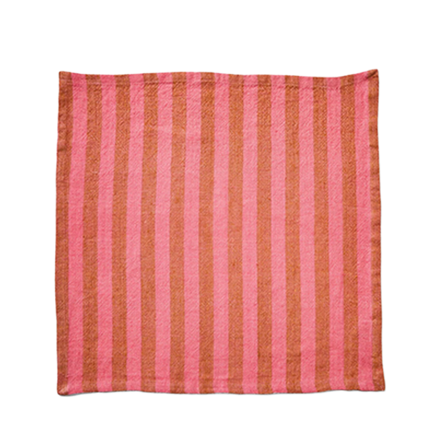 Linear Candy Linen Napkins | Set 4