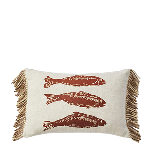 Sardines Tan Cushion | 60x40cm