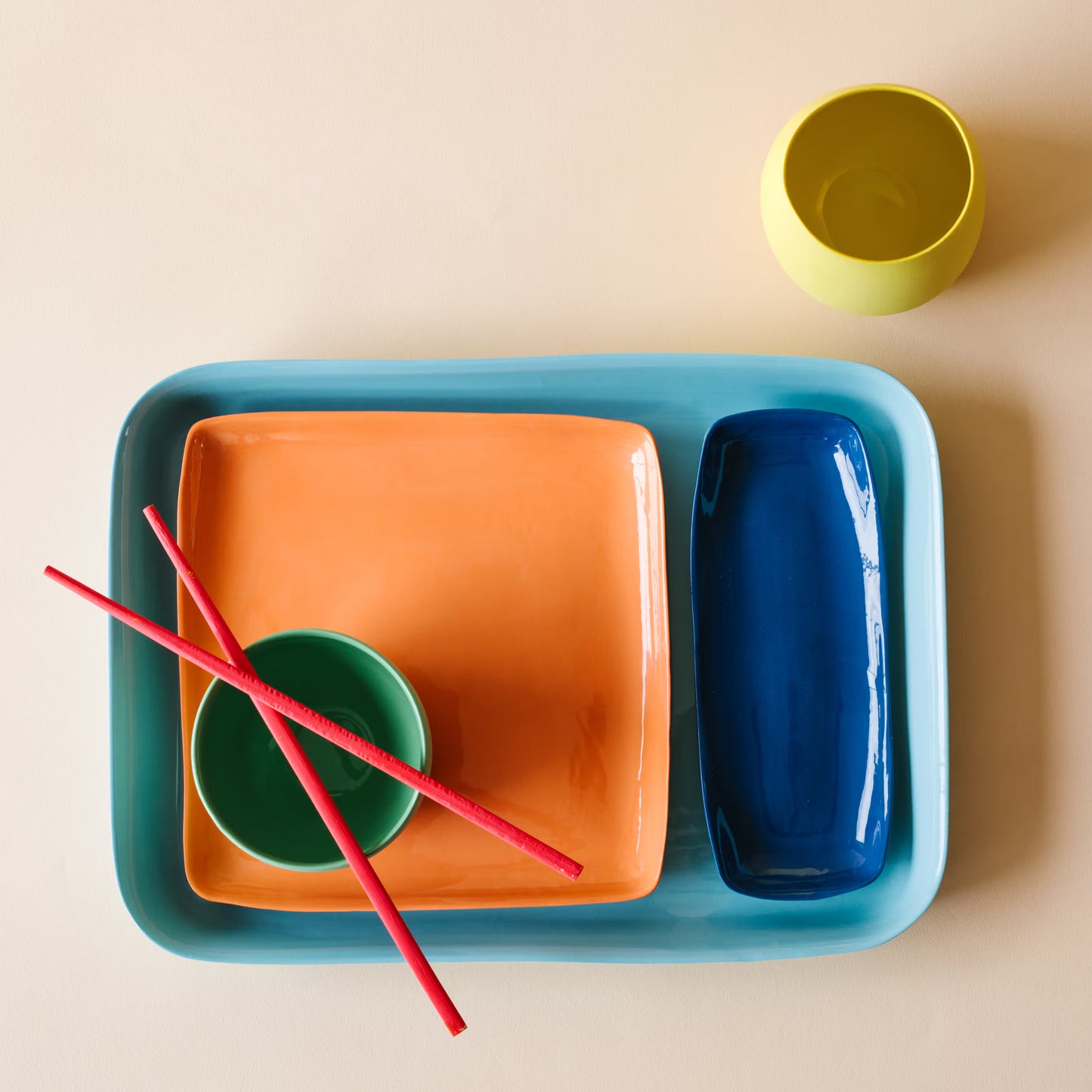 Square Platter | Milk | Medium