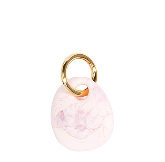 Earth Keyring | Shell Pink | Brass