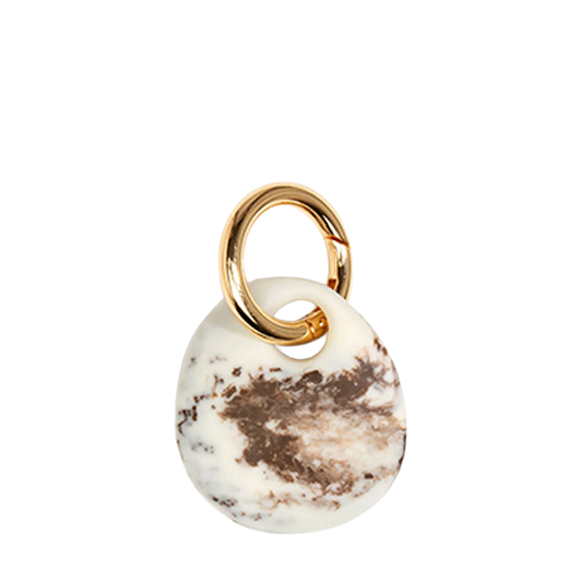 Earth Keyring | Cappucino | Brass