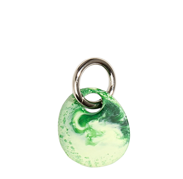 Earth Keyring | Grass | Gunmetal