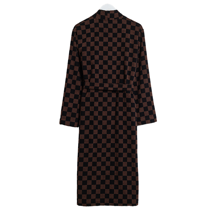 Baina Bath Robe | Tabac + Noir
