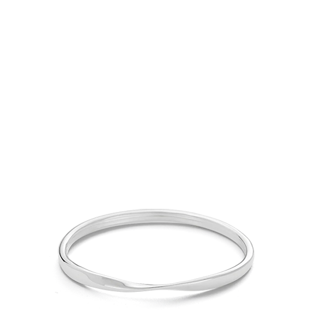 Fold Bangle | Sterling Silver