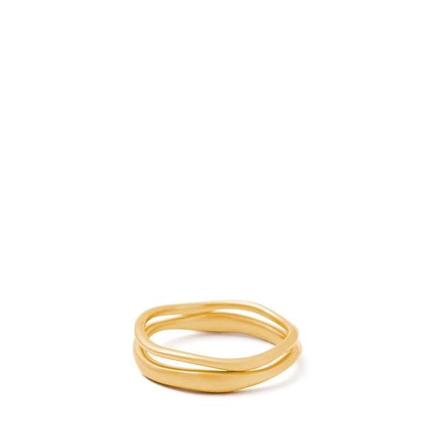 Shift Stacking Ring | 18k Gold Vermeil