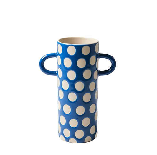 Blue Spot Bud Vase