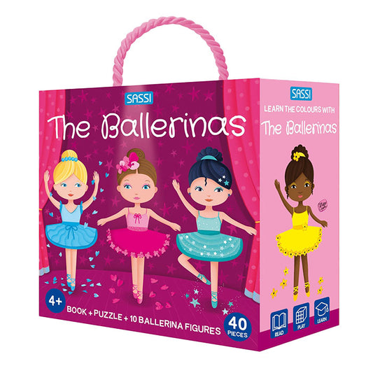 3D Puzzle & Book Set | Learn Colours with Ballerinas