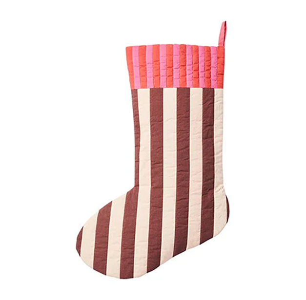 Christmas Stocking | Pink Stripe