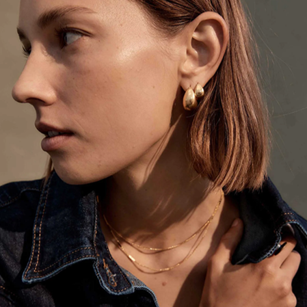 Tresor Hoops | Small | 18K Gold Vermeil