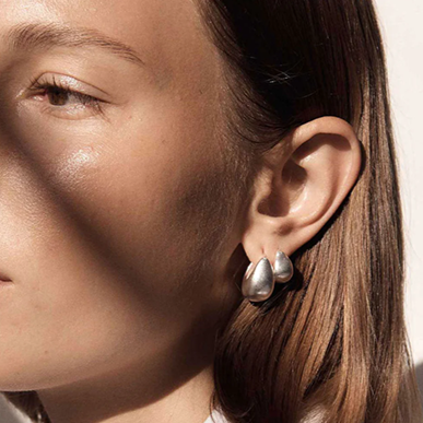 Tresor Hoops | Small | Sterling Silver