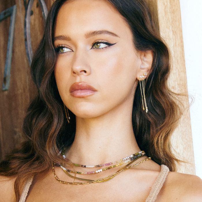 Saffron Gemstone Necklace