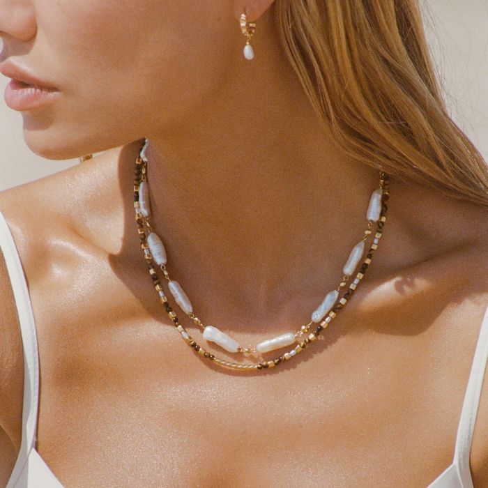 Soleil Tigers Eye Necklace | 18K Gold Vermeil