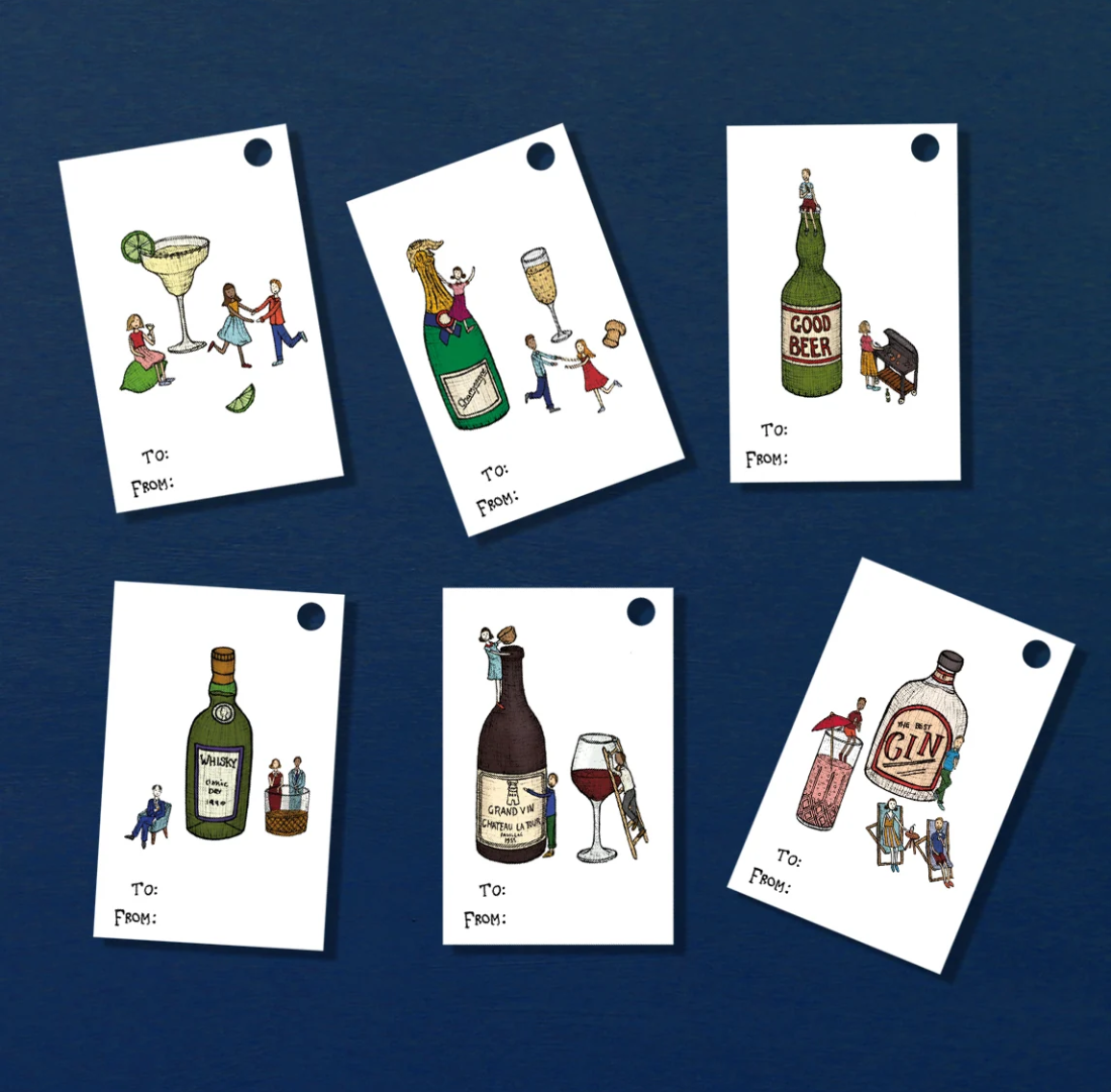 Drink Lovers Gift Tags | Pack 6