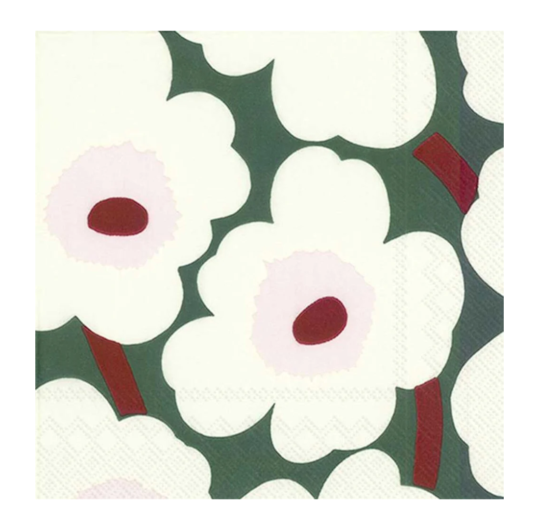 Nikko Cream + Green Napkin | 20 Pack