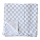 Muslin Swaddle | Dove Grey Check