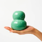 Green Blue Dotty Vase