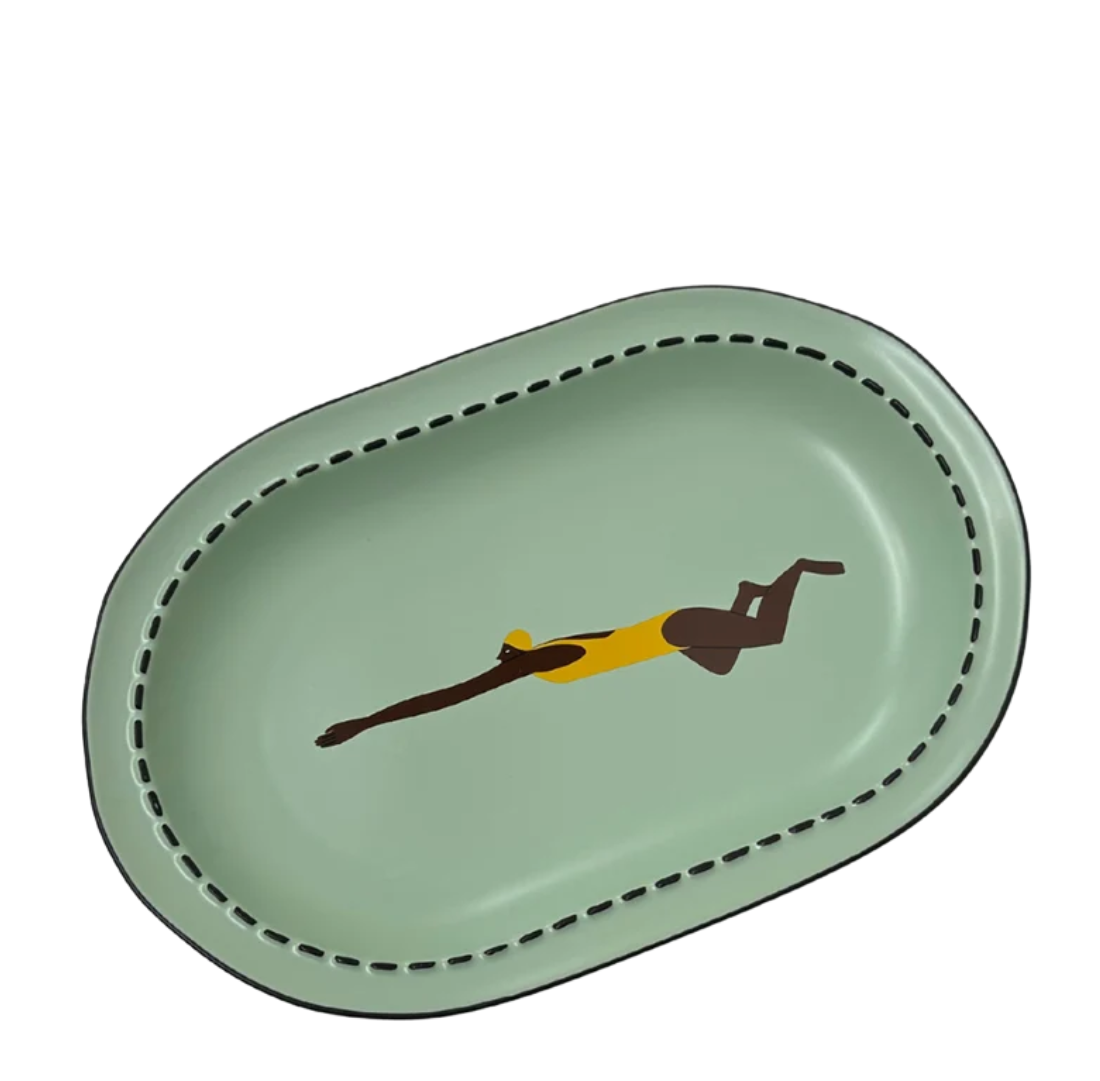 Push and Glide Dish | Pistachio