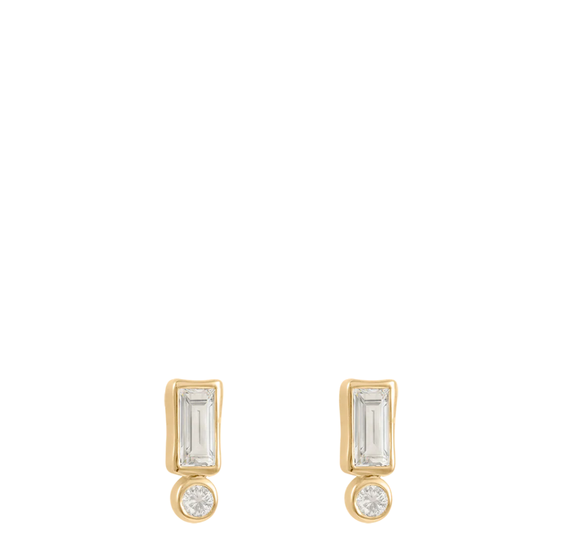 Vantage Topaz Studs | 18k Gold Vermeil