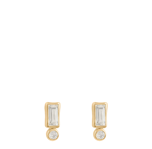 Vantage Topaz Studs | 18k Gold Vermeil