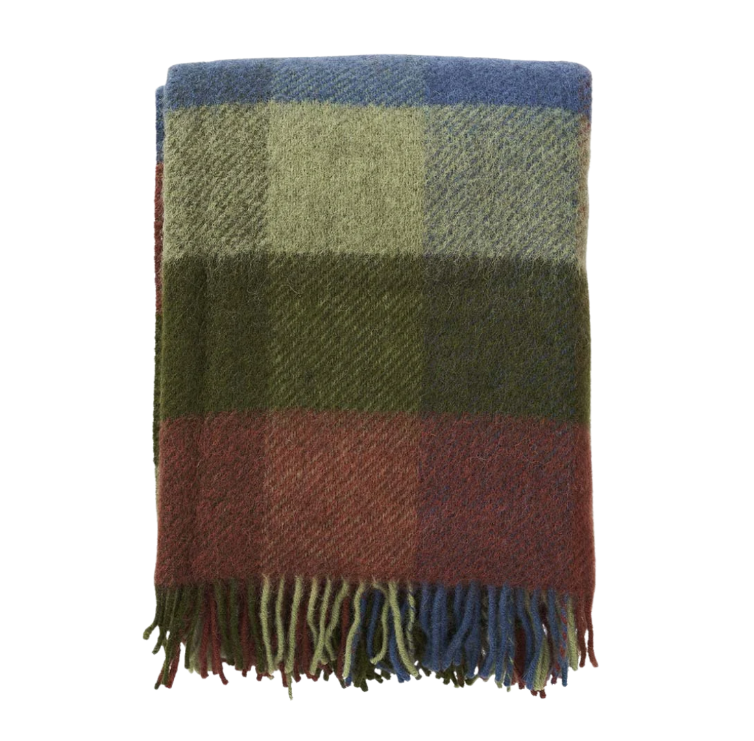 Blanket | Multi - Green | Gotland Wool