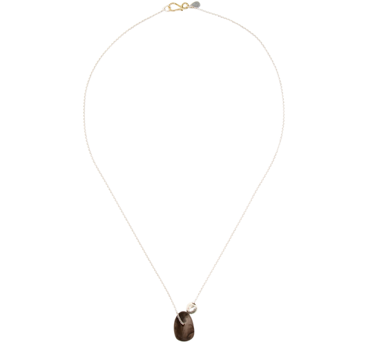 Joie De Vivre Pendant | Cocoa + Silver