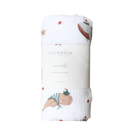 Muslin Swaddle | Whales