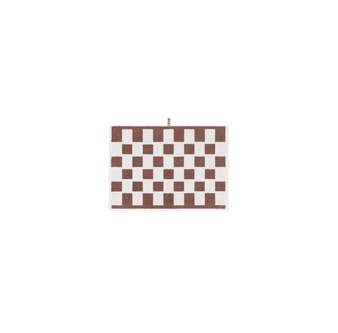 Brick Hand Towel | Coffee + Ivory