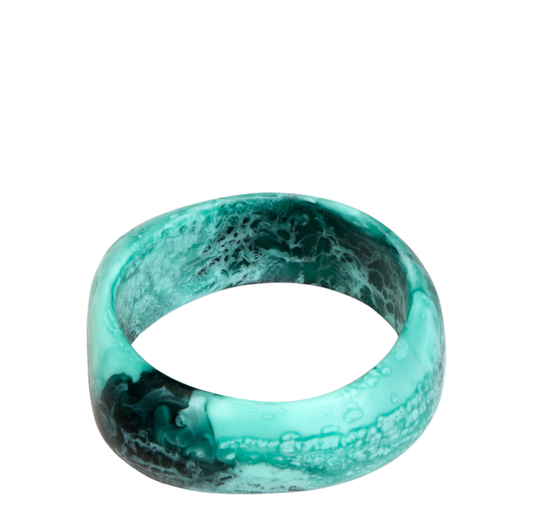 Large Organic Bangle | Lichen