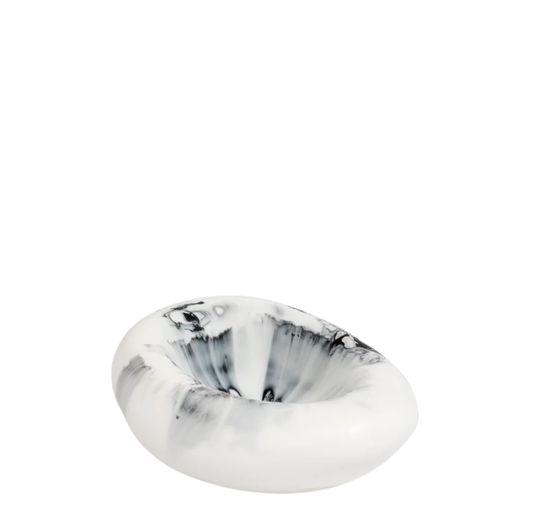Drift Dish | White Marble | Medium