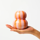 Pink Orange Stripe Vase