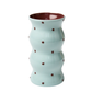 Palma Vase |  Blue Brown Dotty