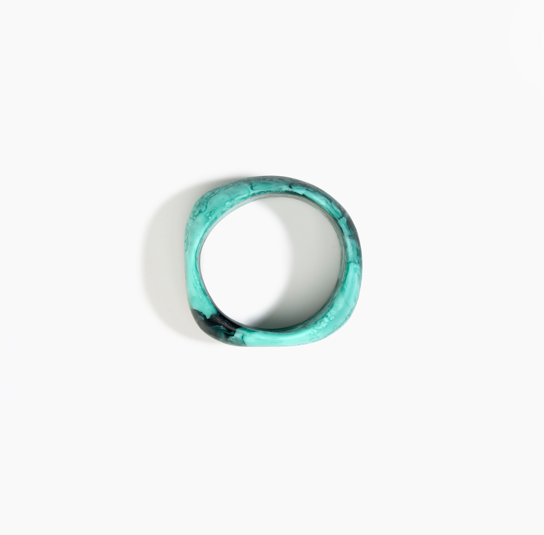 Large Organic Bangle | Lichen