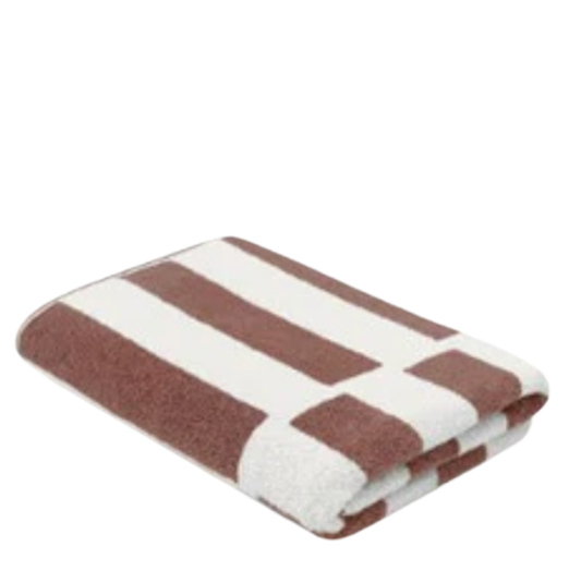 Bath Sheet | Stack | Coffee Ivory