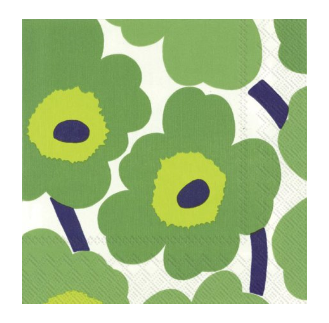 Unikko Green Napkin | 20 Pack