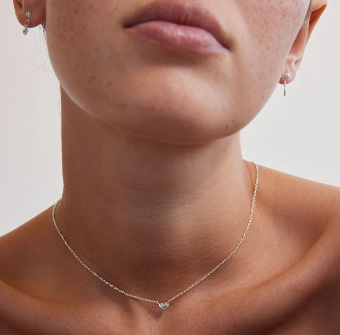 L'Amour Heart Necklace | Sterling Silver