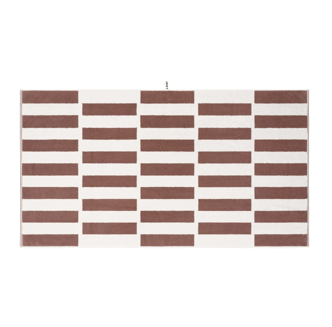 Bath Sheet | Stack | Coffee Ivory