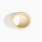 Large Organic Oval Bangle | Cream