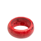 Large Organic Oval Bangle | Cranberry