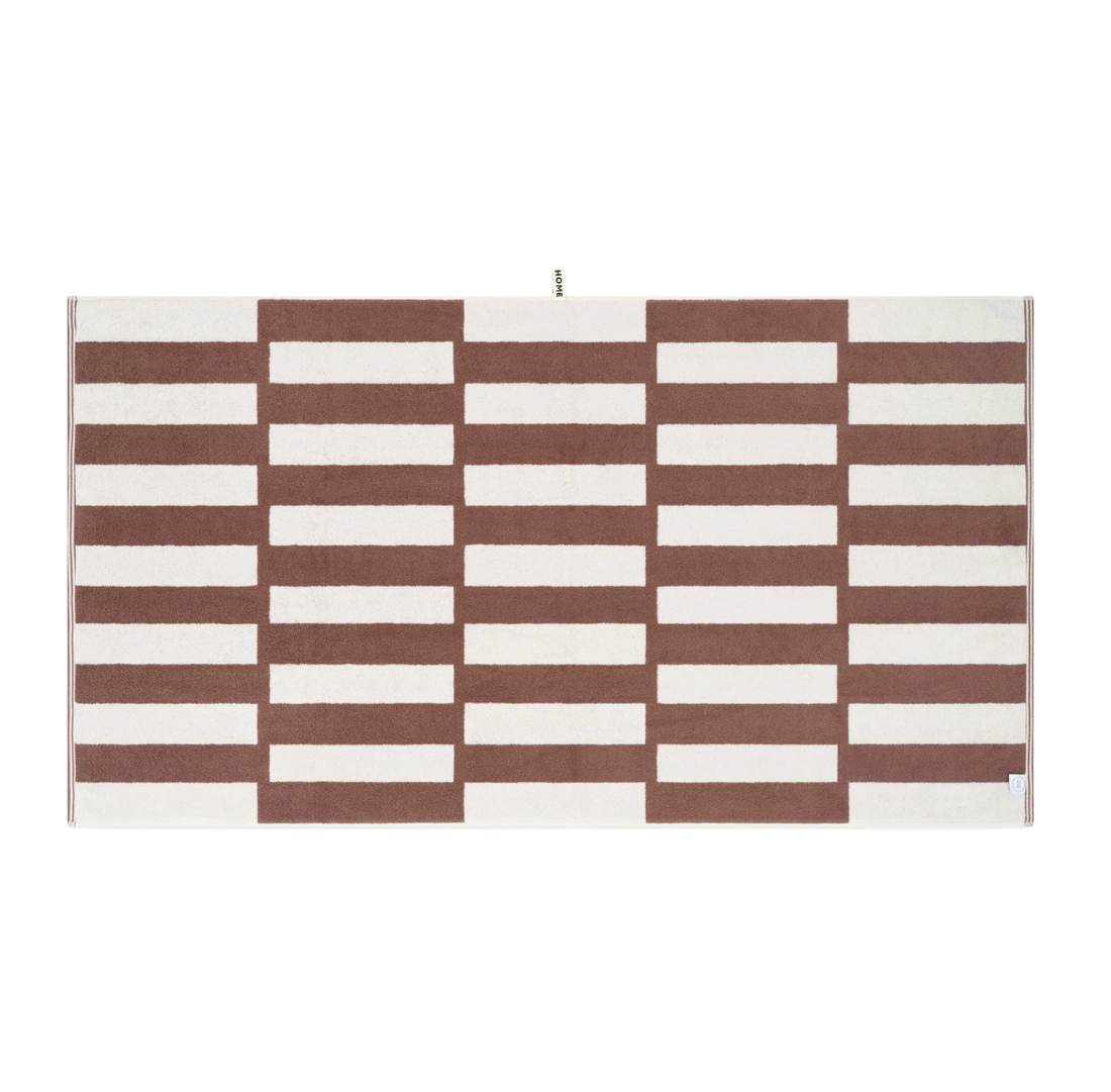 Bath Sheet | Stack | Coffee Ivory