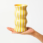 Palma Yellow Stripe Vase