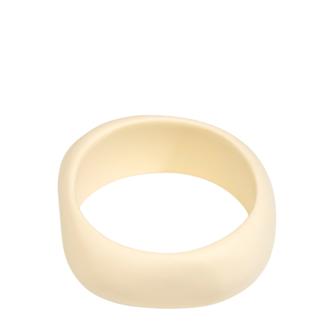 Large Organic Bangle | Cream