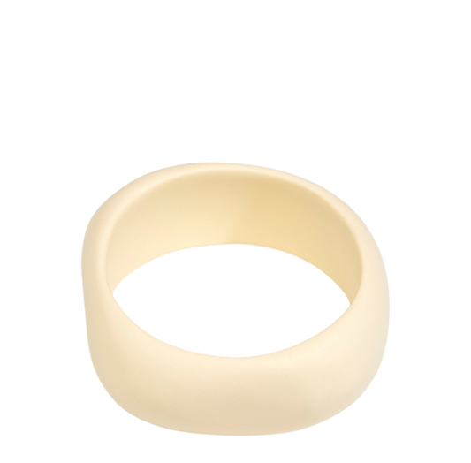 Large Organic Bangle | Cream