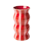 Palma Red Pink Stripe Vase