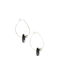 Joie De Vivre Earrings Silver  | Black Marble