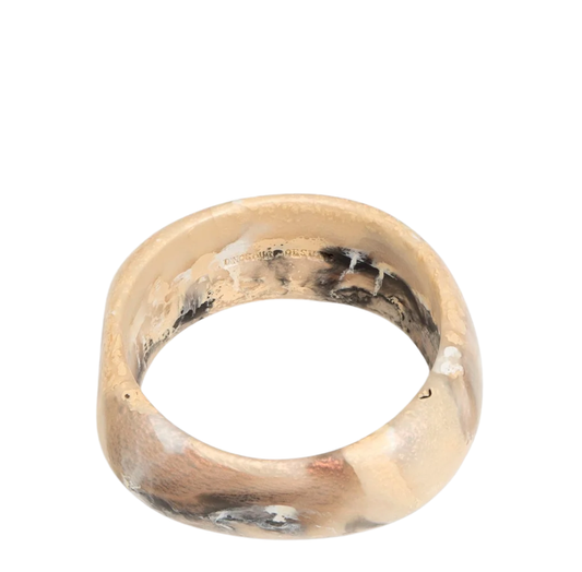 Large Organic Bangle | Sandy Pearl